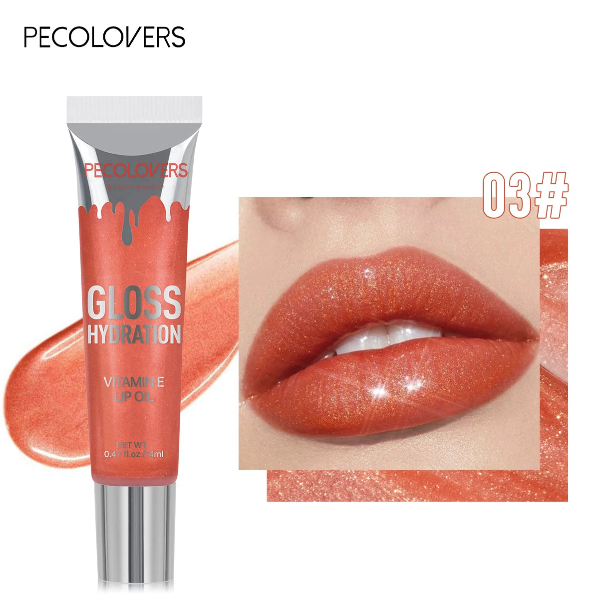 1 Pc Water Glossy Mirror Jelly Lip Gloss Moisturizing Lips Shine Delicately Brightening Lip Color Zpaxo 03