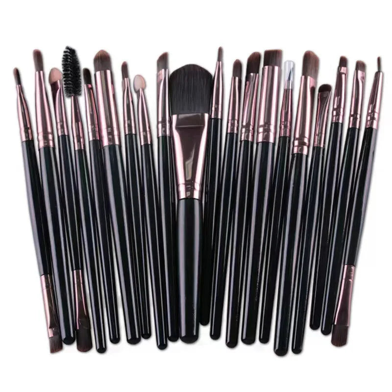 20 Eye Makeup Brushes Full Shadow Tools Popular Eyeliner Brush