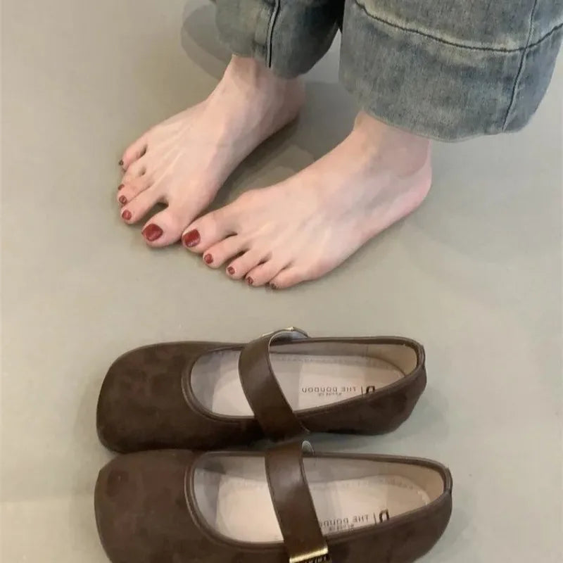 Shallow Mouthed Flat Sole Single Shoe Women 2026 Spring Autumn Soft
