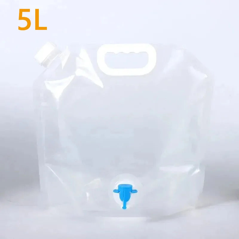 5L/10L Collapsible Camping Water Bag – Portable Folding Bucket