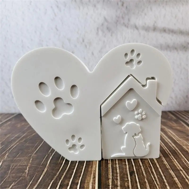 Heart House Silicone Molds Heat Resistant Epoxy Resin Craft Soap Home