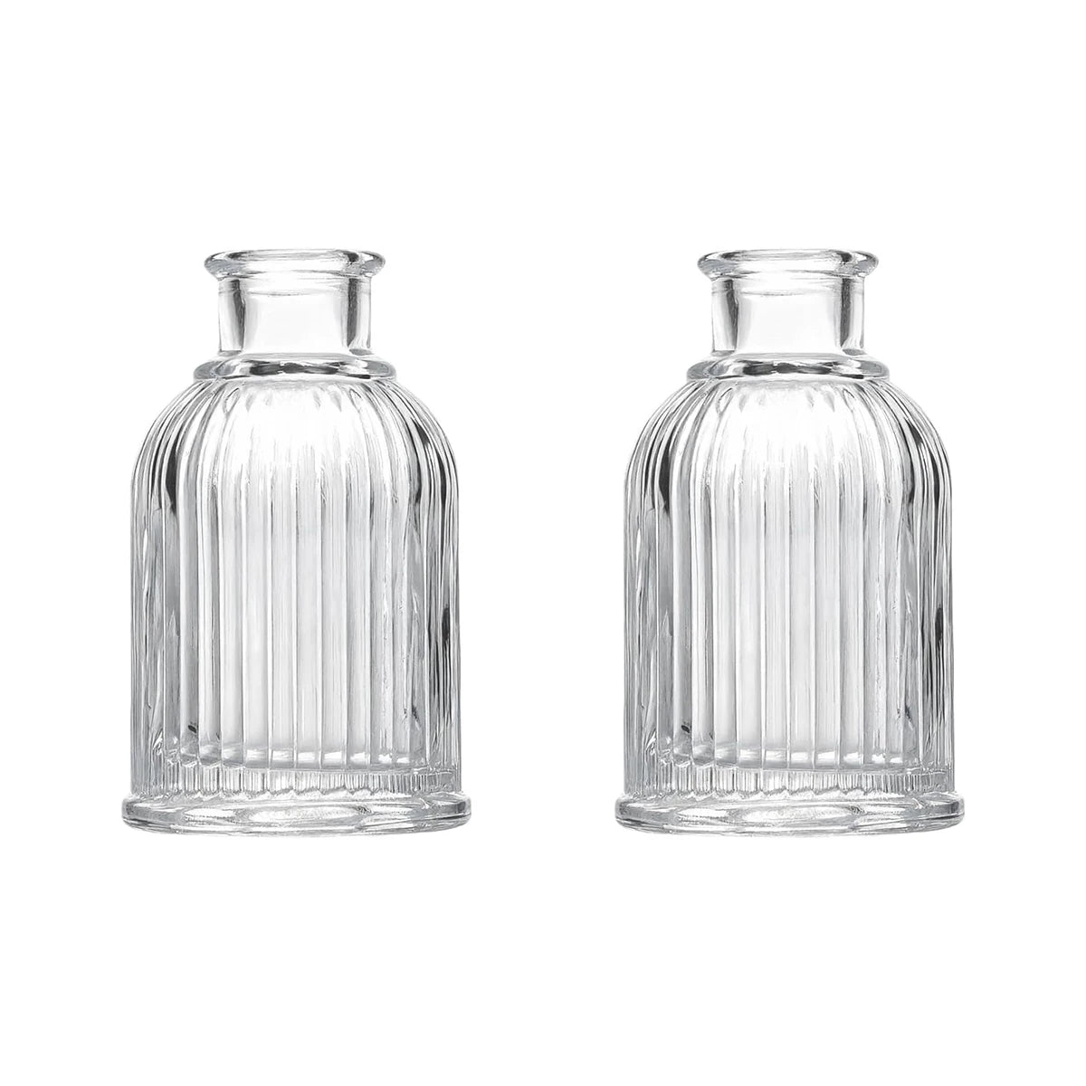 Clear Glass Mini Bottles – Reed Diffuser & Bud Vase Set 2/4/6 PCS