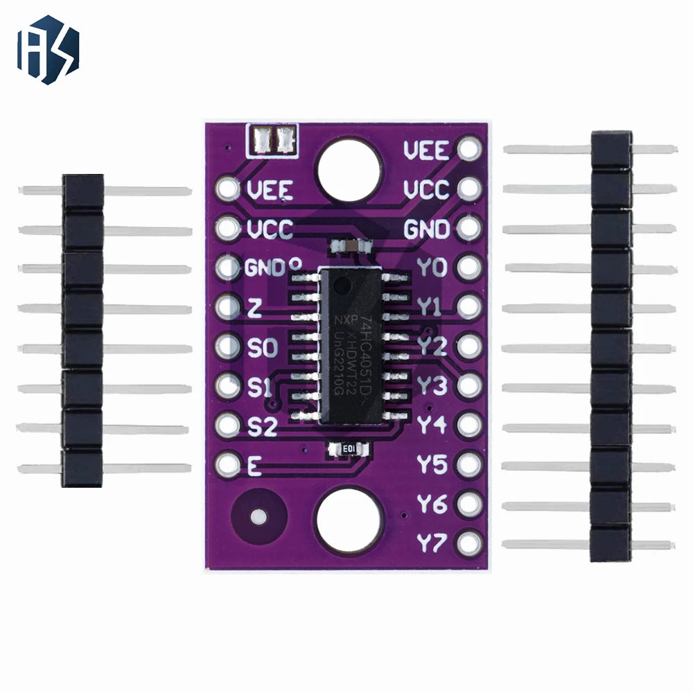 74HC4051 CD4051 8-Channel Analog Multiplexer Module 8-Way Electronic Zpaxo