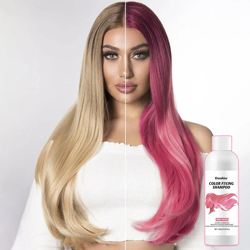 Hair Dye Shampoo,Colorful Color correction & Color fixing Shampoo,Unisex-Adult,Cleaning Nourishing Roots for Daily & Cosplay Use Zpaxo