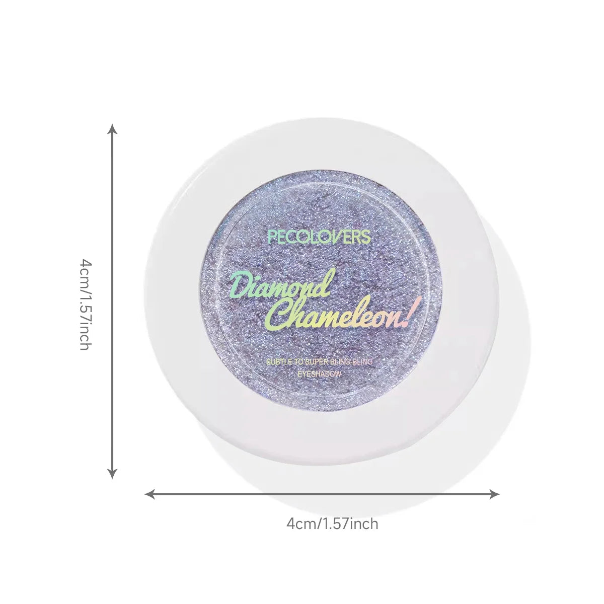 Waterproof Chameleon Glitter Eyeshadow Long Lasting Chrome Holographic Eyeshadow Powder Pigment Eye Makeup for Women Cosmetic Zpaxo