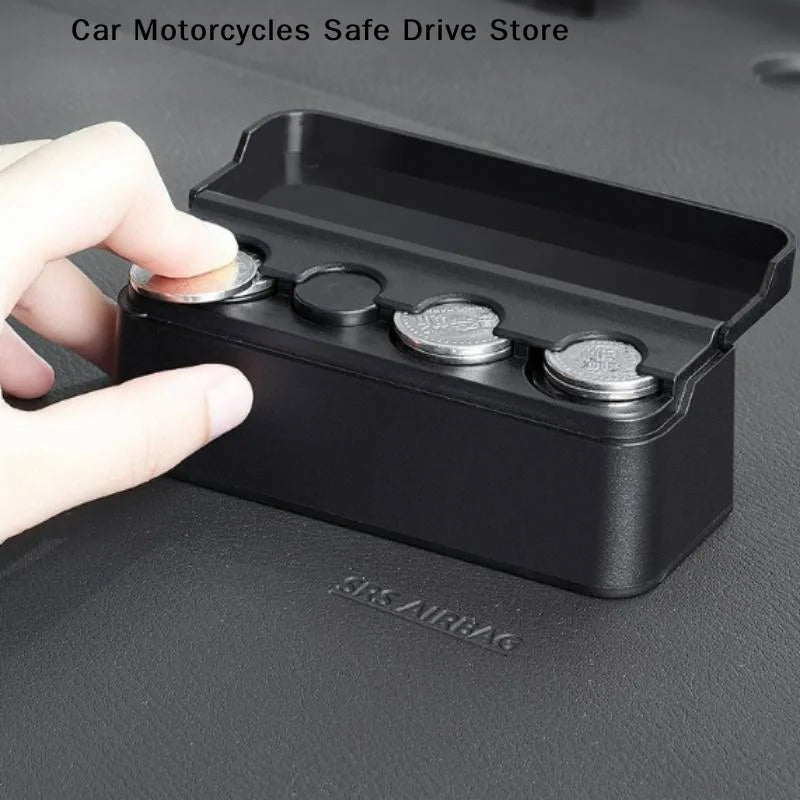 CMCar Coin Storage Box Mini Change Used Organize Coins Suitable Most