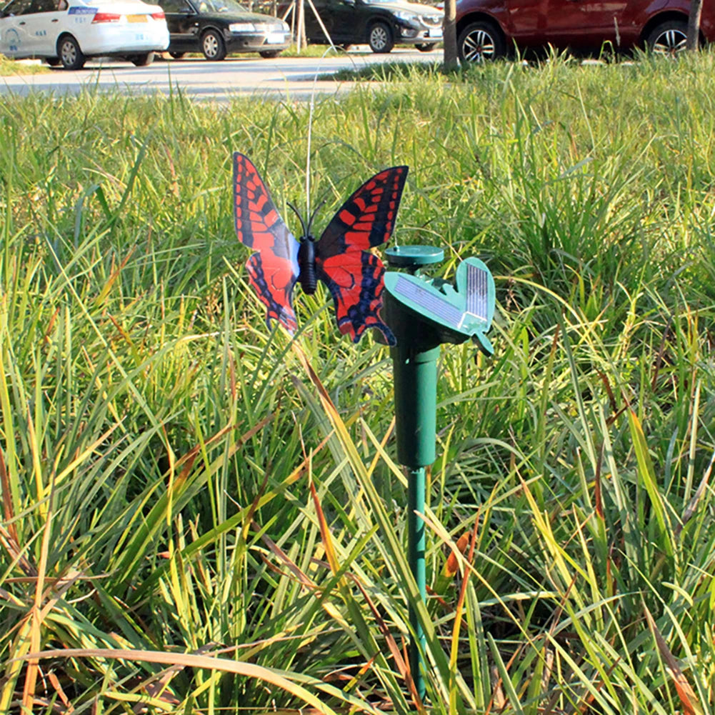 Solar Garden Dancing Ornament Powered Flying Wobble Cute Animal