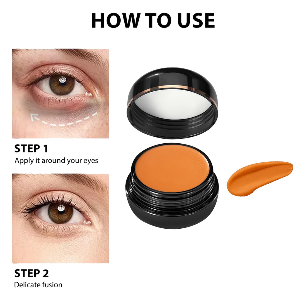Concealer Waterproof Sweat Proof Light Long-lasting Covers Flaws Dark Zpaxo