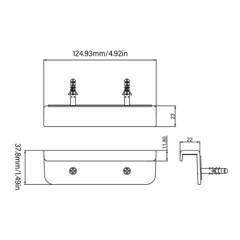 652F Tablets Wall Mount Holder Adhesive Stand Easy Installation Zpaxo