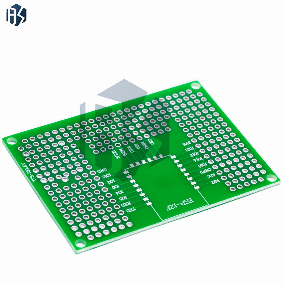 50x70mm Double Sided Protoshield Universal Perf Board Compatible with ESP8266 ESP32 Circuit Wiring Zpaxo