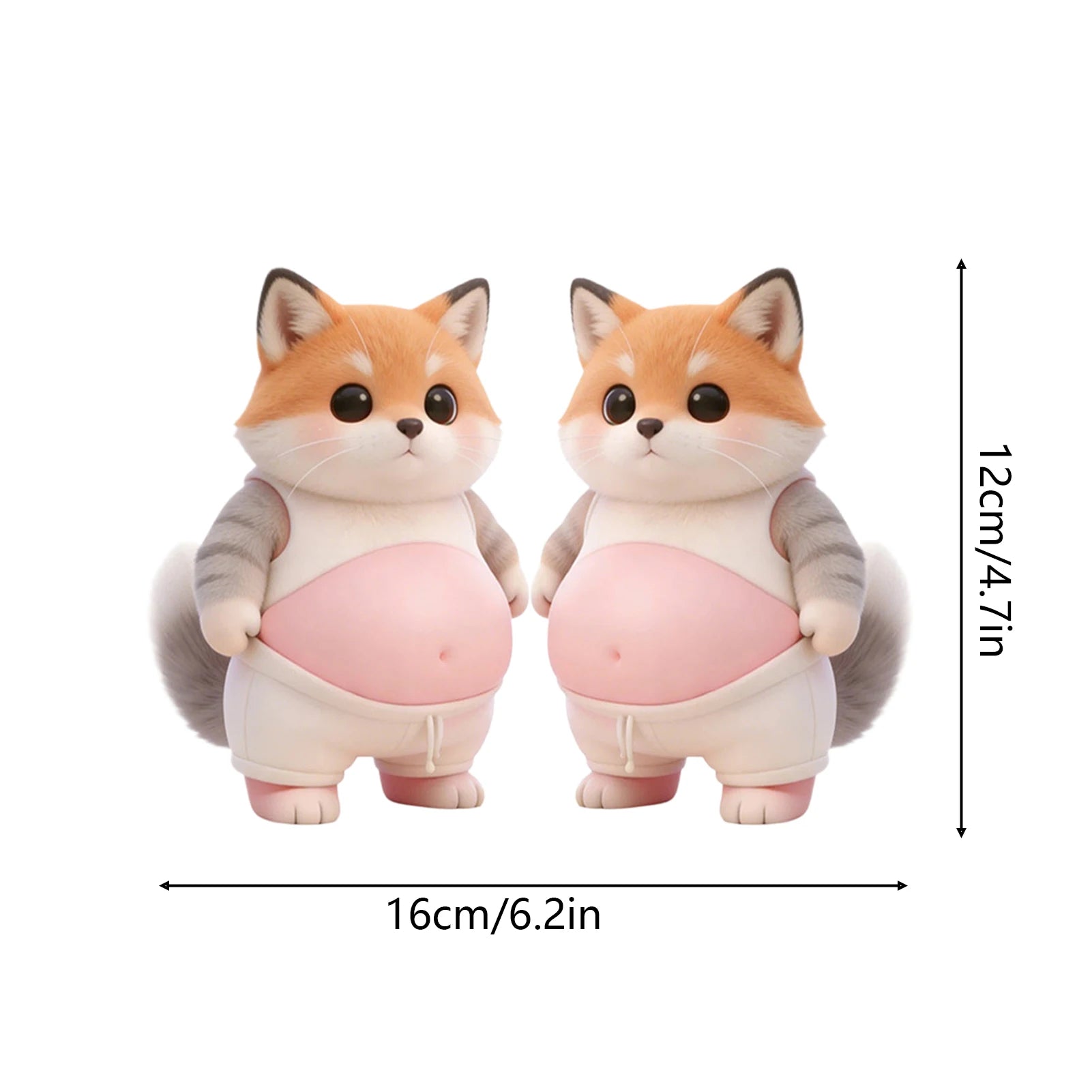 3D Squeeze Puppy Cartoon Stickers – Kids Party Favor Decor Cartoon Sticker Set Zpaxo fox