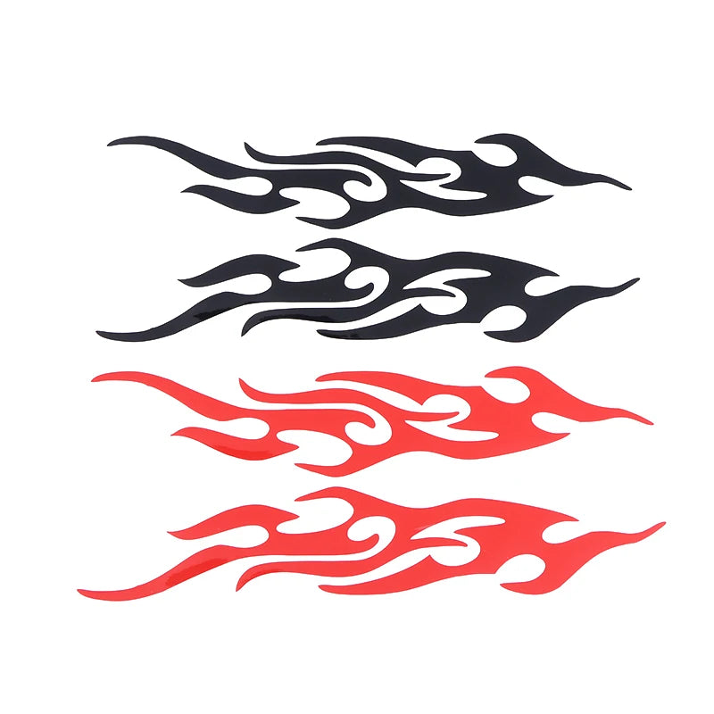 Flame Reflective Car & Moto Body Decal Stickers – 29cm Pair