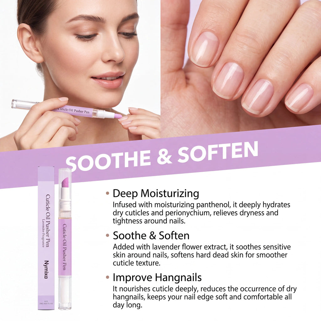 1/2/3/4 Pcs Portable Cuticle Care Pen Mild Nail Nourishing Lavender Scented Long Lasting Moisturization Hand Care Product 2ml Zpaxo