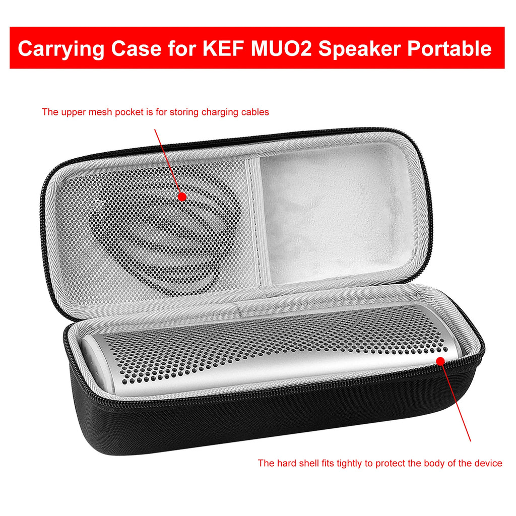 Carrying Case KEF MUO2 Portable Bluetooth-compatible Speaker Travel
