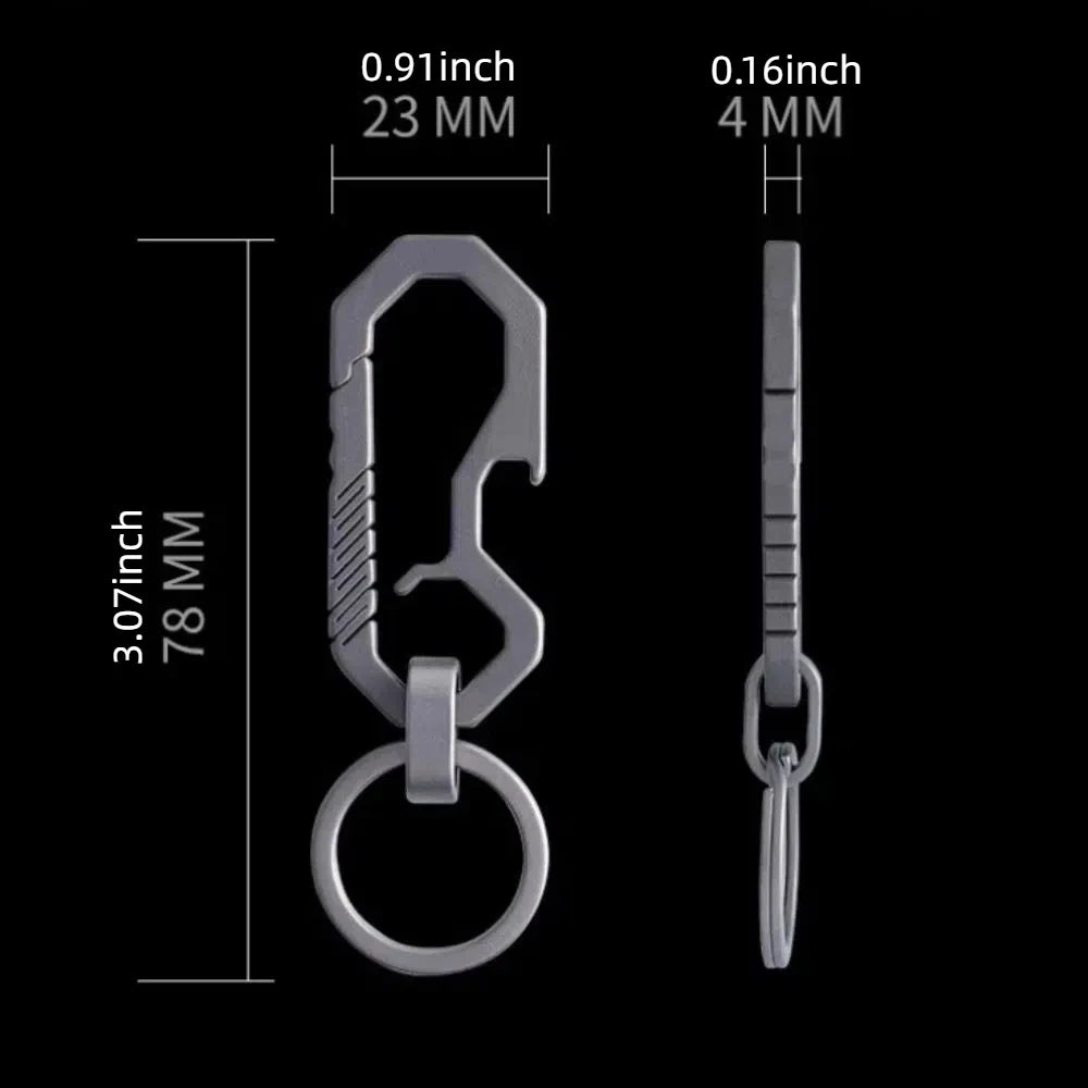 Special Shapes Car Key Chain Lightweight Titanium Alloy Bottle Opener Keychain Fingertip Gadget Hi-end Men's Outdoor Keyring Zpaxo