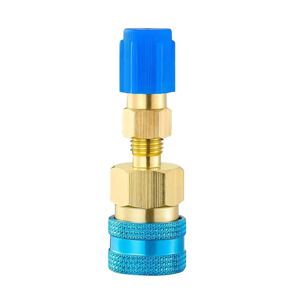 1 Low Side R1234YF Quick Coupler Adapter Prevent Leakage Auto Off Zpaxo