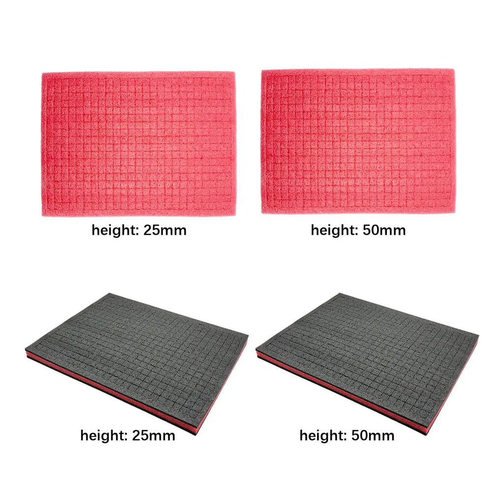 Tool Box Foam Universal 15.75x11.81inch Shadow Insert Cushion Liner Sheet for Jewelry Drawer Transporting Game Boxes Crafts Zpaxo