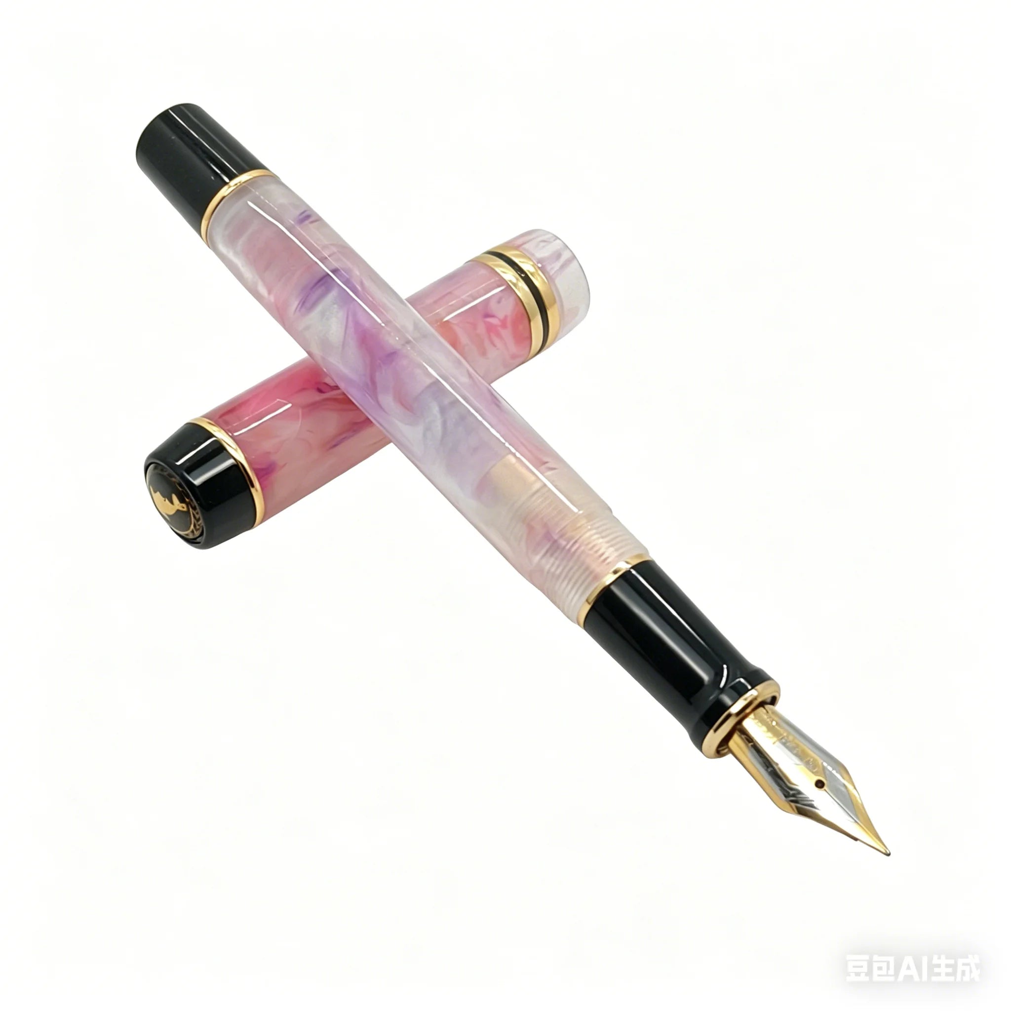 Kaigelu 316 Fountain Pen F Nib Blue Brown White Marble Amber Pattern Ink Pen Writing Gift For Students Office Business Zpaxo