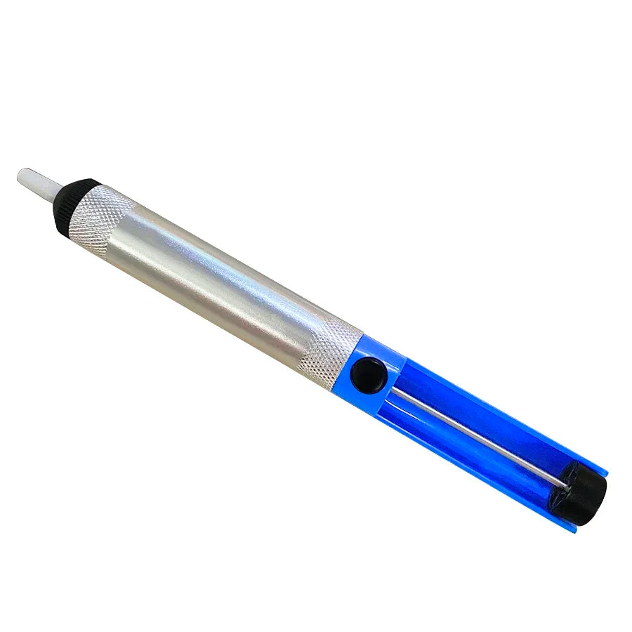 Aluminium Desoldering Suction Pump Tool Solder Sucker Suction Tin Pen Removal Device Blue Vacuum Soldering Iron Desolder Zpaxo
