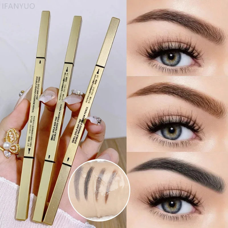 Waterproof Eyebrow Pencil Double-headed Pigmented Long Lasting