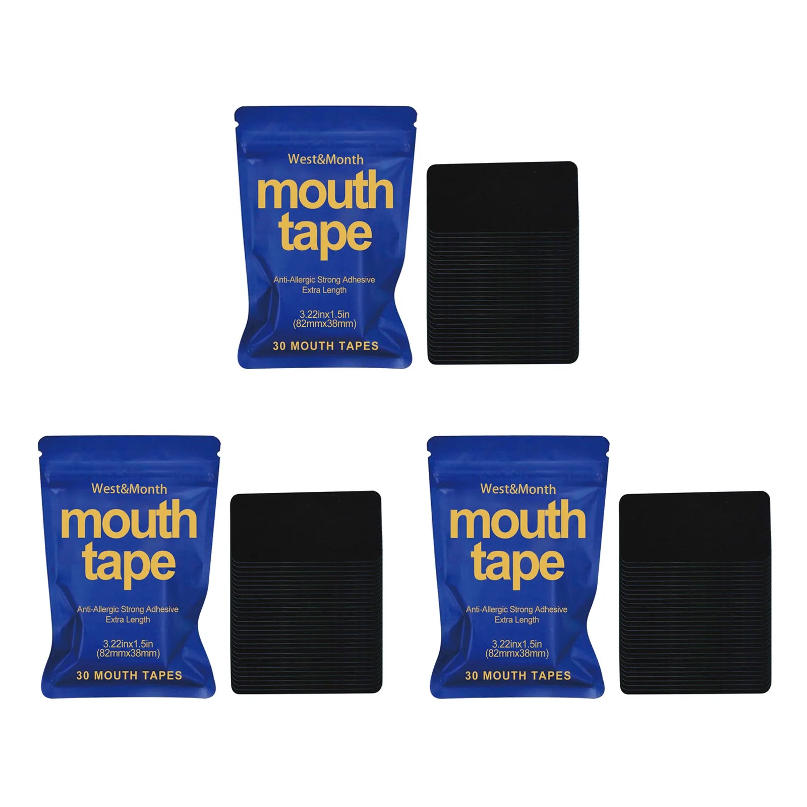 Anti Snoring Mouth Tape – 30 Sleep Strips for Nose Breathing Anti Snoring Sleep Strip Zpaxo 3 x 30pcs Boxed