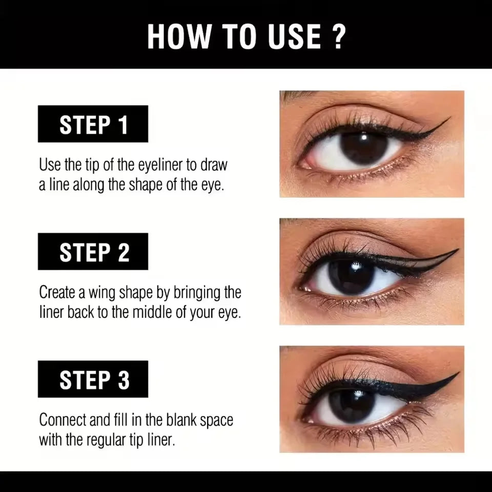 Long-lasting smooth matte finish, water-resistant and stain-resistant, liquid eyeliner pen eye makeup eyeliner cosmetic product Zpaxo