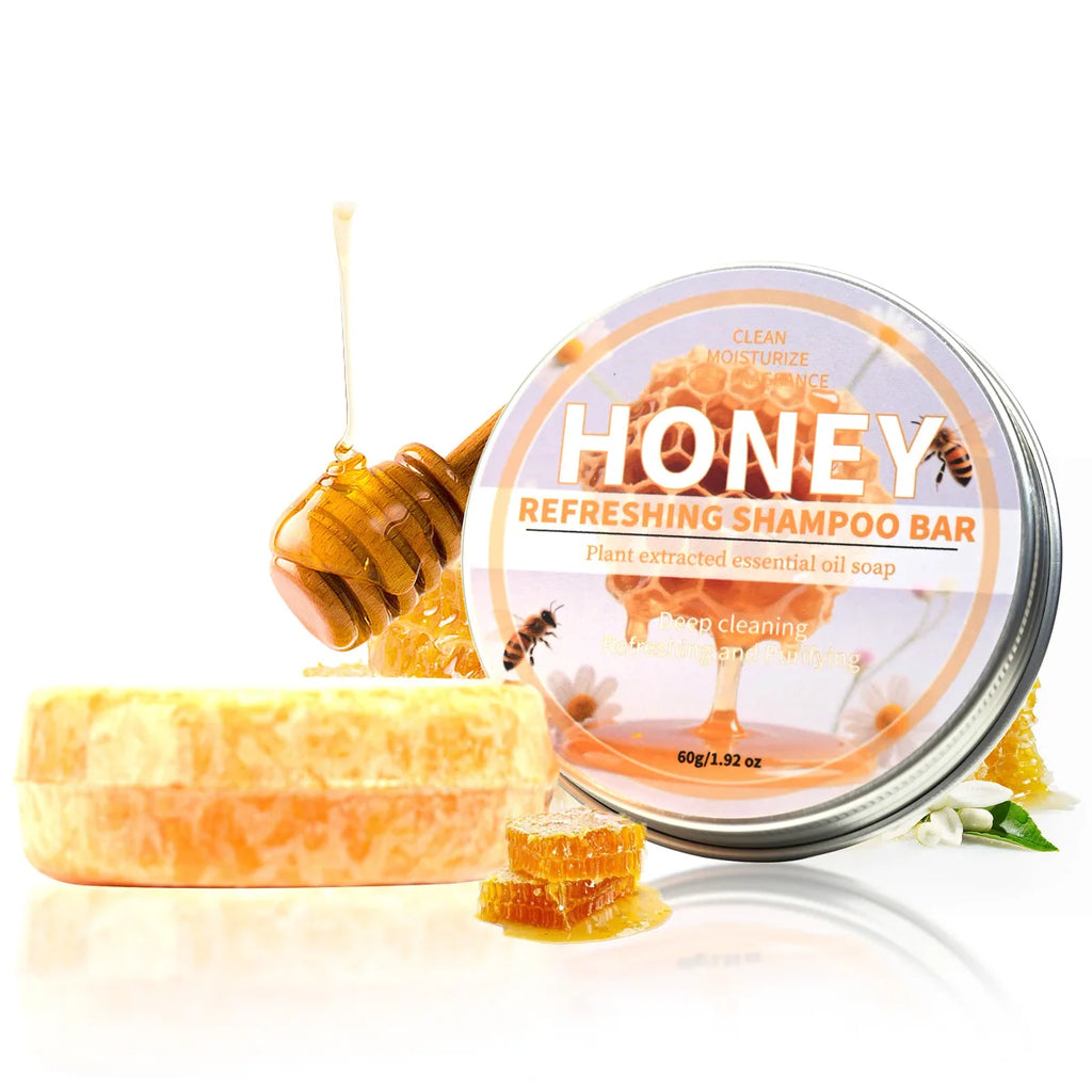 Honey Solid Shampoo Bar – Deep Moisture & Mild Cleansing Solid Shampoo Bar Zpaxo