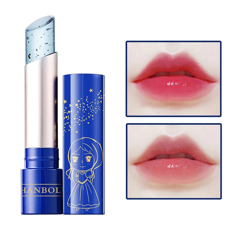 24K Color Changing Lip Balm Rose Essential Oil Golden Oil Moisturizing Lipstick Food Grade Fomula Color Changing Lip Care Gifts Zpaxo