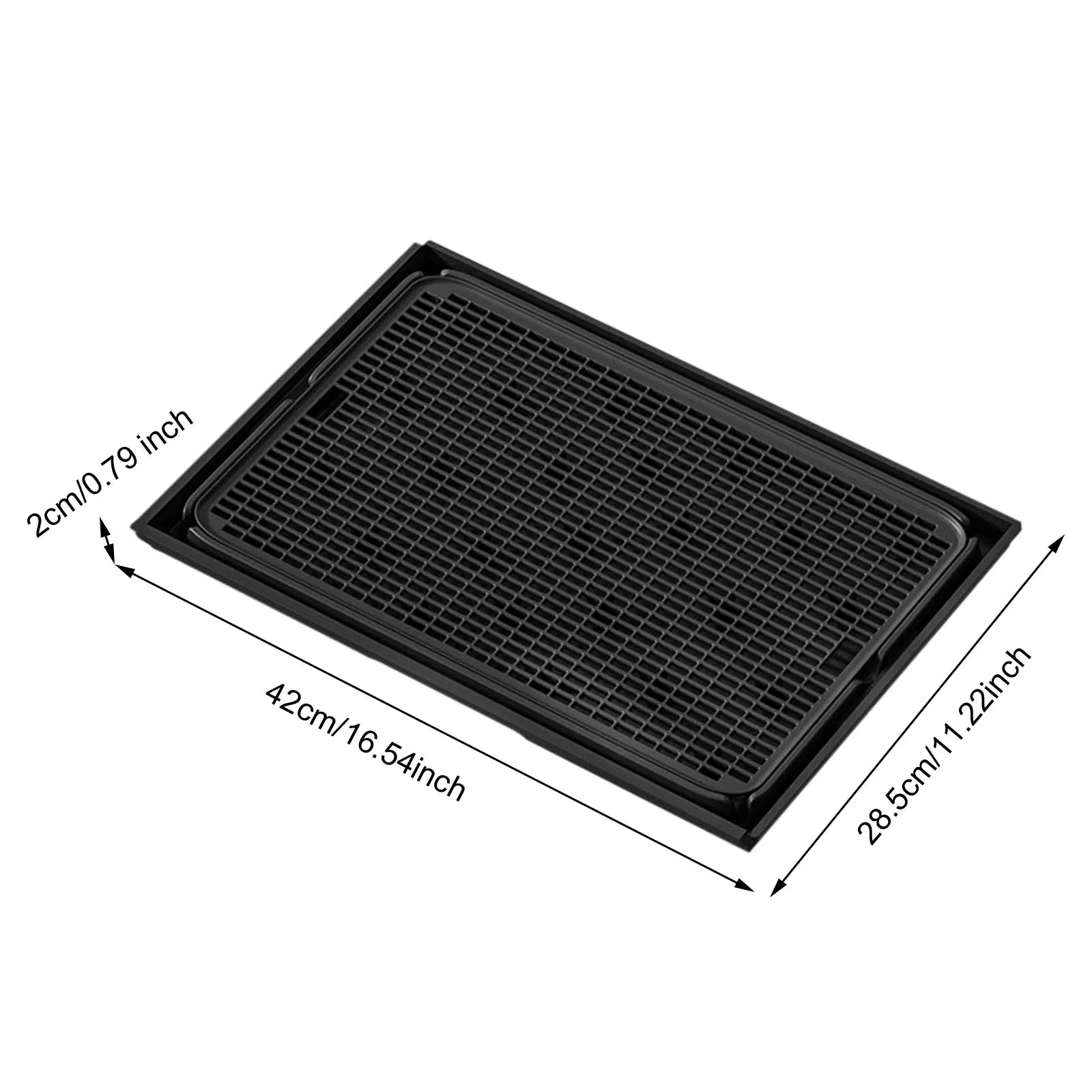Cat Litter Mat Kitty Litter Mat Lightweight Sturdy Kitty Litter Trapping Mat Waterproof Non Slip Litter Boxes Trapping Mat Boxes Zpaxo Black