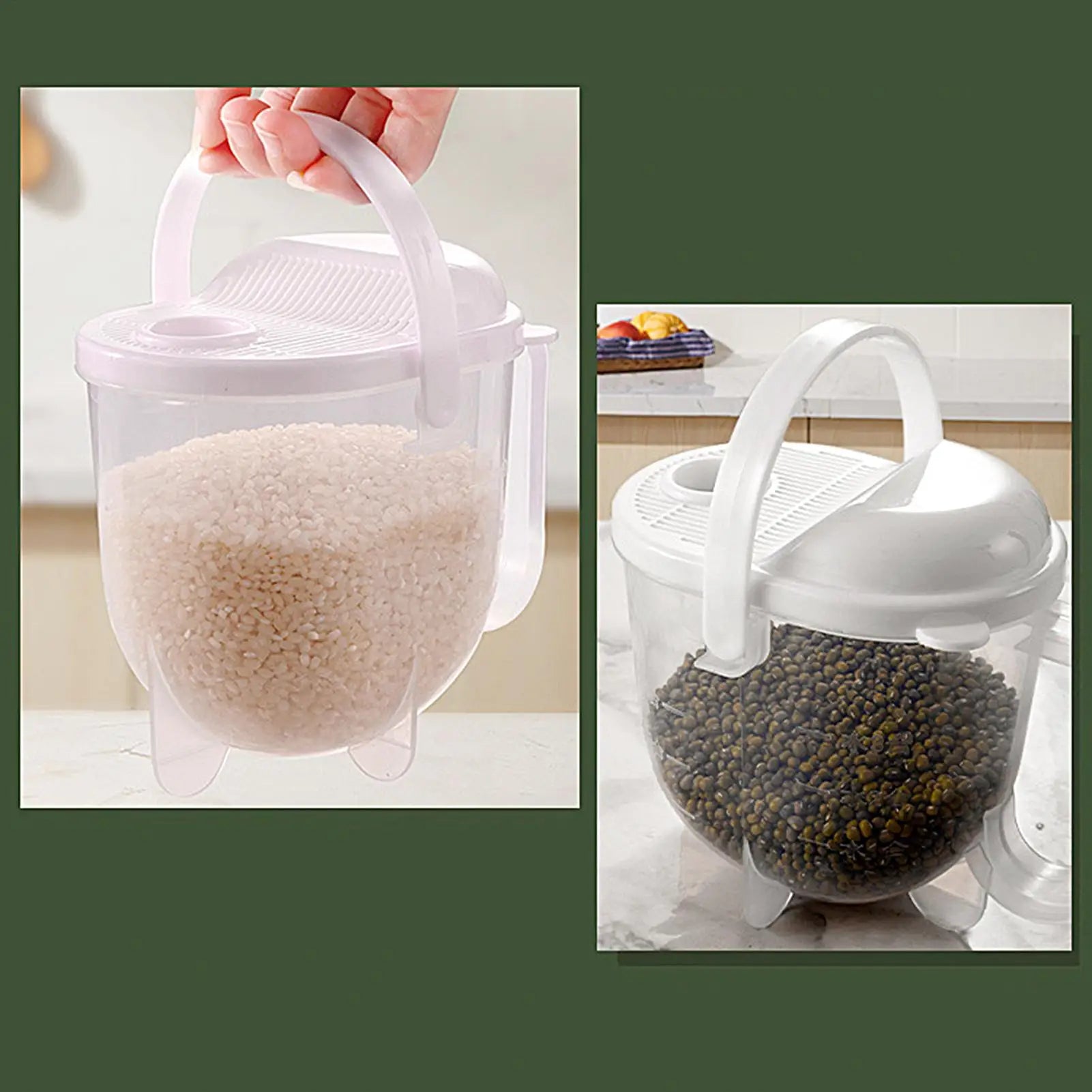 Rice Washer Kitchen Colanders Strainer Bowl with Lid Household Vegetable Washing Strainer for Home Hotel Restaurant Zpaxo