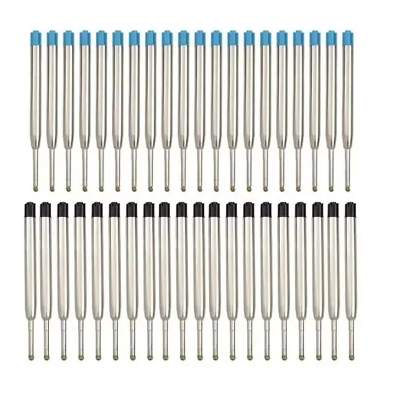 Parker-Style Ballpoint Pen Refills 10/20/40-Pack | Blue Black Red