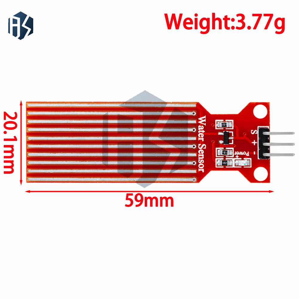 Water Level Raindrop Sensor Sensitivity Detection Module Arduino UNO Zpaxo