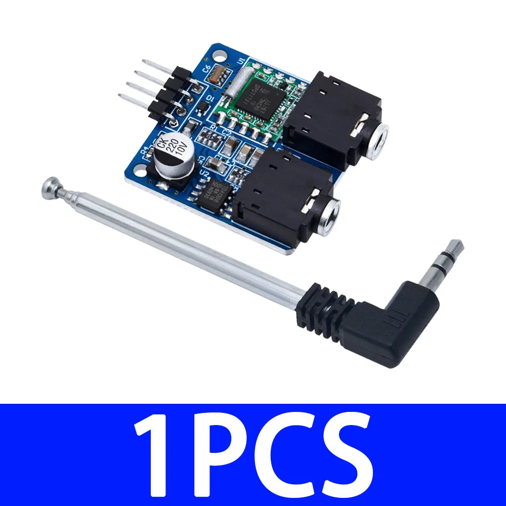 TEA5767 76-108MHz Stereo FM Radio Module, Tuner Board with Antenna Diode Filter and Reverse Polarity Protection for Arduino Zpaxo 1pcs