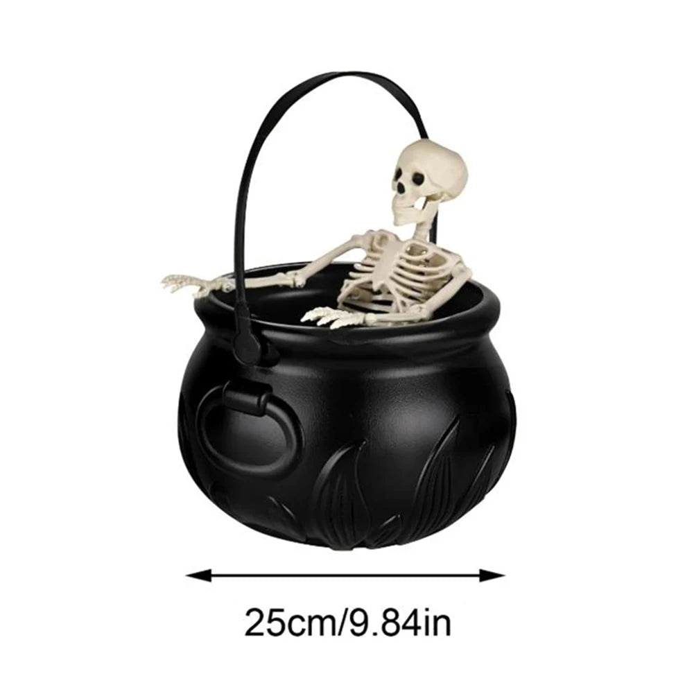 Halloween Decorations Indoor Witch Cauldron Black Plastic Bowl