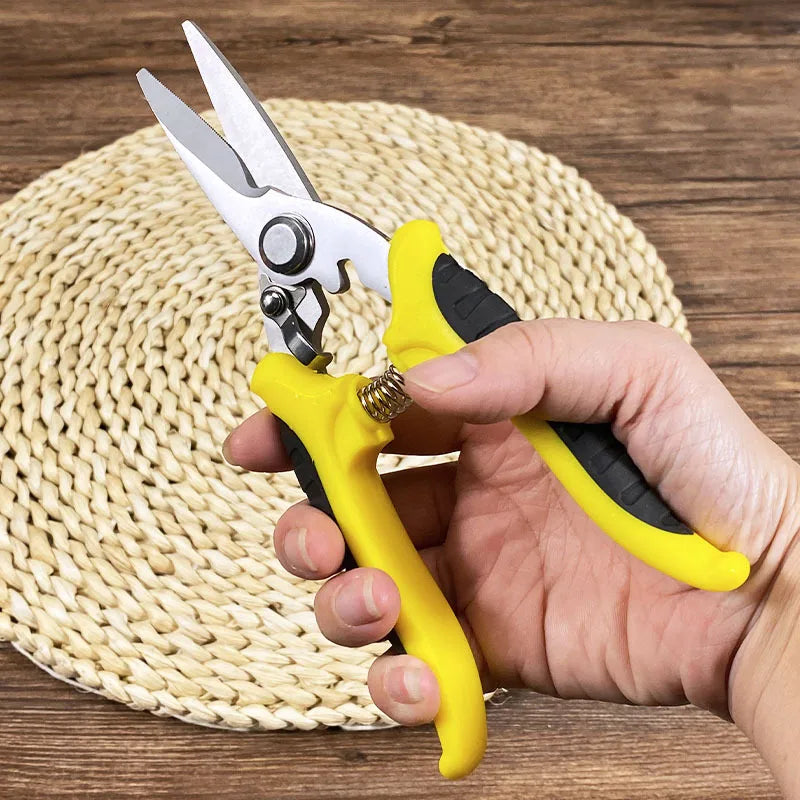 Stainless steel multifunctional wire scissors for electricians, 8-inch industrial iron scissors Cutting tree branches Zpaxo