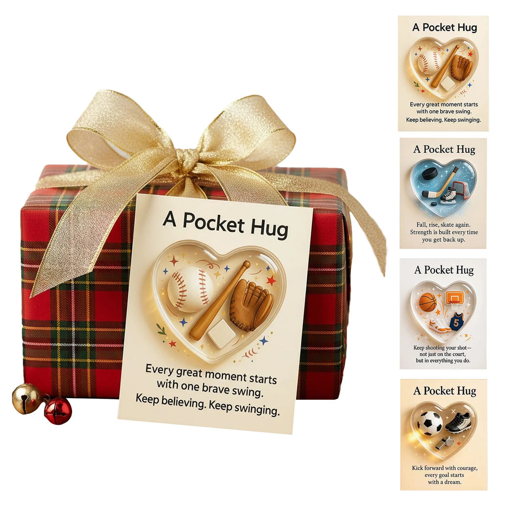 Heart Shaped Sport-themed Pocket Hug Collection Card Sports-themed