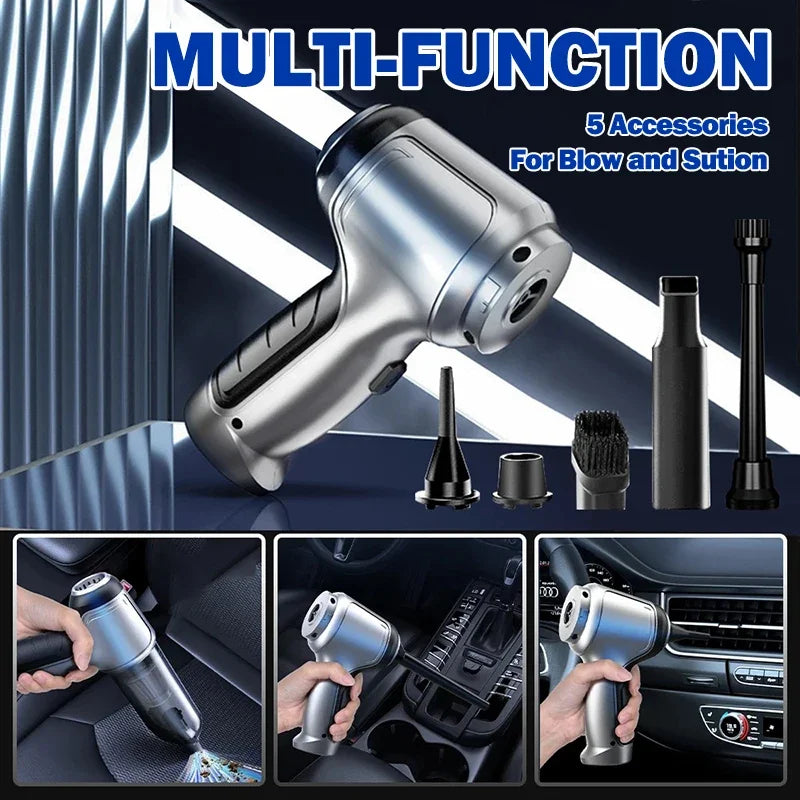 Cordless Handheld Car Vacuum 95000PA Suction High-power Cleaning Zpaxo