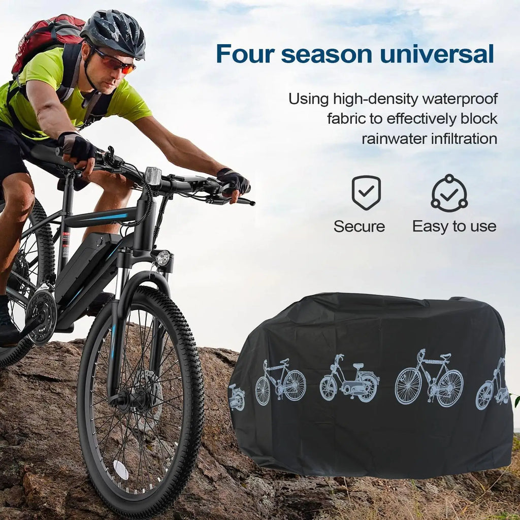 Mountain Bike Cover Weatherproof Dustproof UV Protection Cycle Tarp Bicycle Rain Cover for Mountain Road Electric Cycles Cruiser Zpaxo