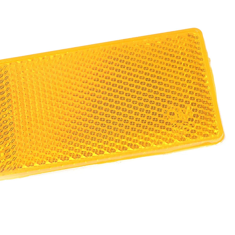 Red White Orange Truck Motorcycle Adhesive Rectangle Plastic