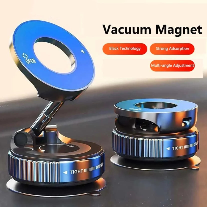Vacuum Magnet Phone Bracket Multi-angles Adjustment Strong Magnetic Suck Design Foldable Car Holder For Navigation Stand Zpaxo