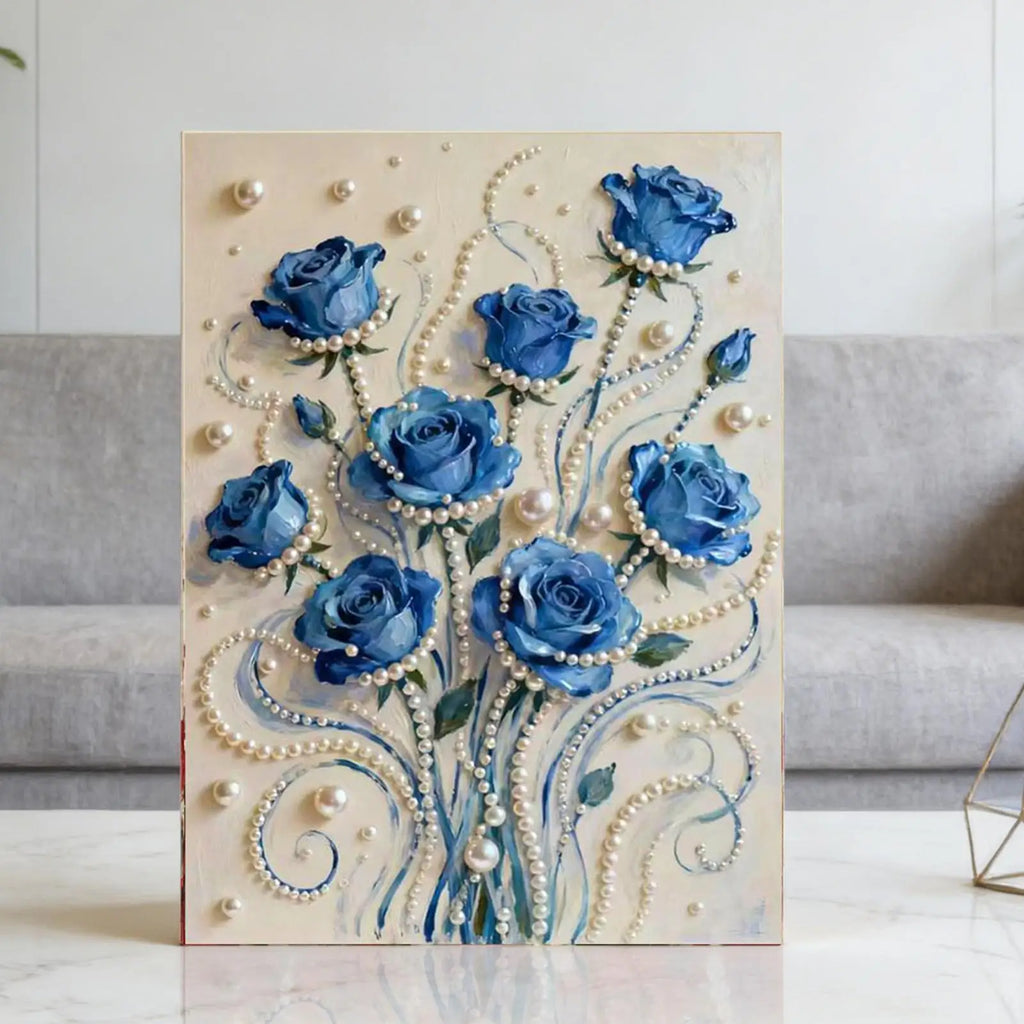 Canvas Paint 30x40cm Flower Relief DIY Painting Kits Adults Students
