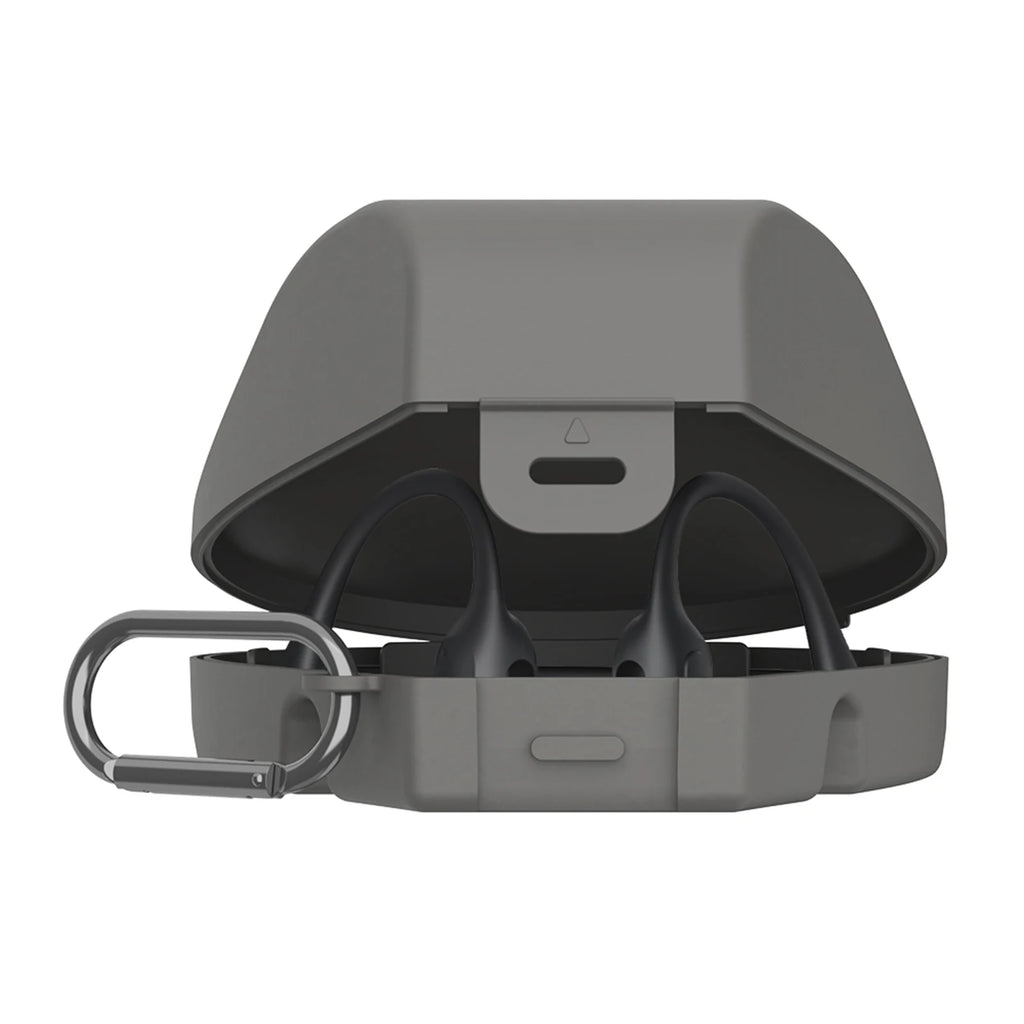 Hard Case for SHOKZ Run Pro 2 Standard/Mini/Swim Pro Open-Ear Sport Headphones Portable Travel Carrying Case Zpaxo Grey