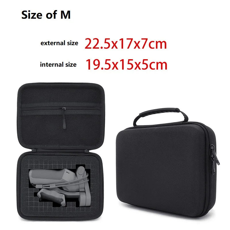 2 5 Shockproof Portable Storage Carry Handheld PTZ Drone Case Desktop Zpaxo Size M