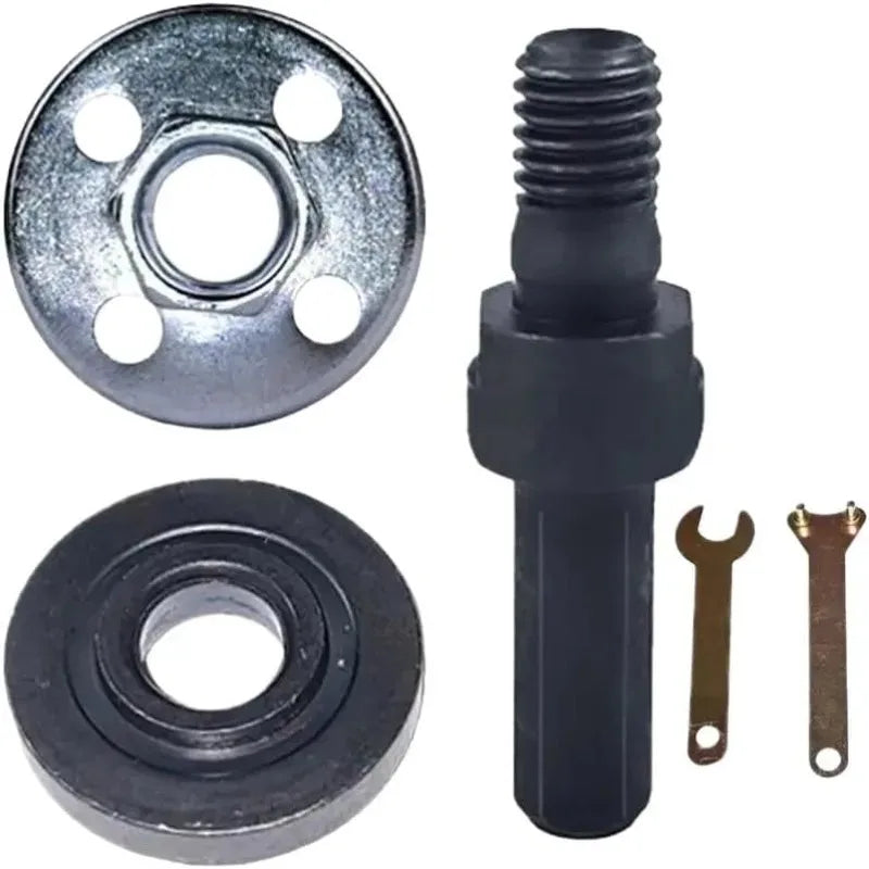 Power Drill to Angle Grinder Adapter Kit – Flange Nut & Handle