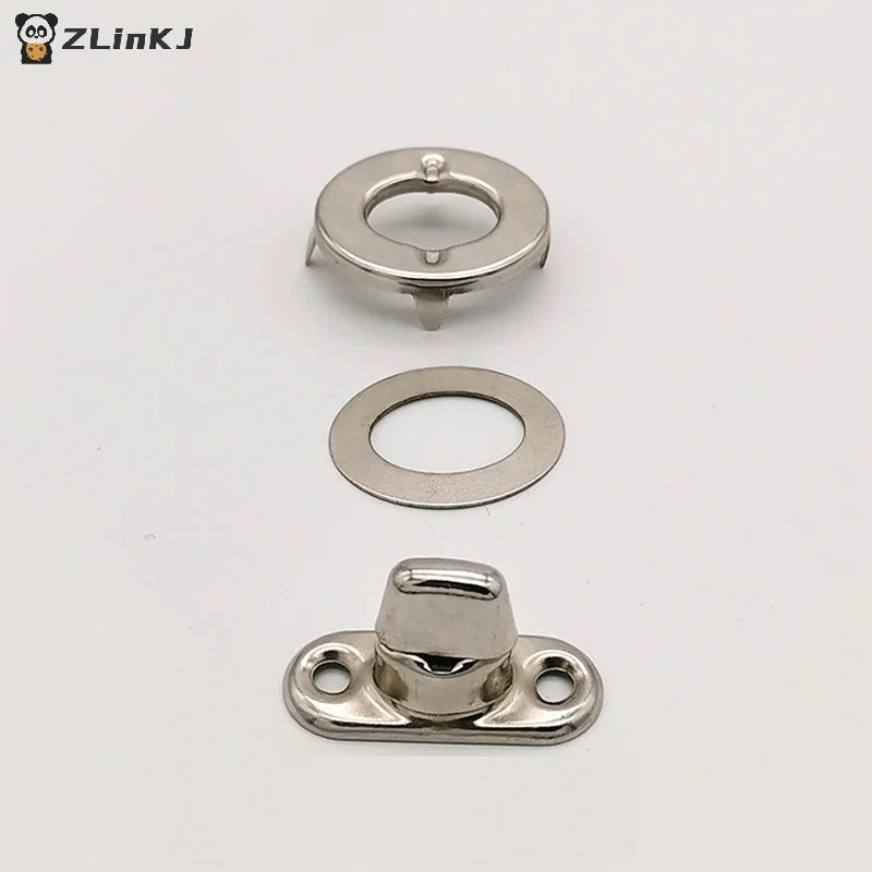 5/10/20 Sets Screw Base Snaps Turn Button Boat Cover Enclosure Eyelet Canvas Snap Fastener Silver Zpaxo
