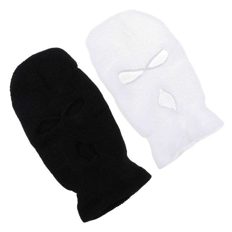 3 Hole Car Seat Headrest Full Face Cover Ski Mask Hat Anti-dust