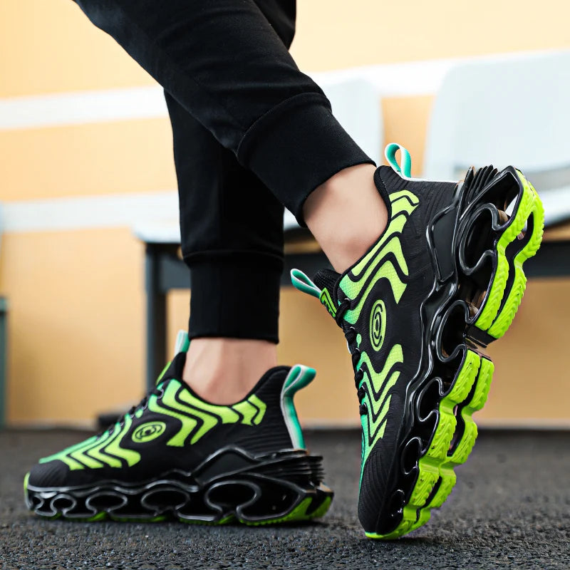 Men's Casual Sneakers Luxury Trainer Shoes Breathable Race Running