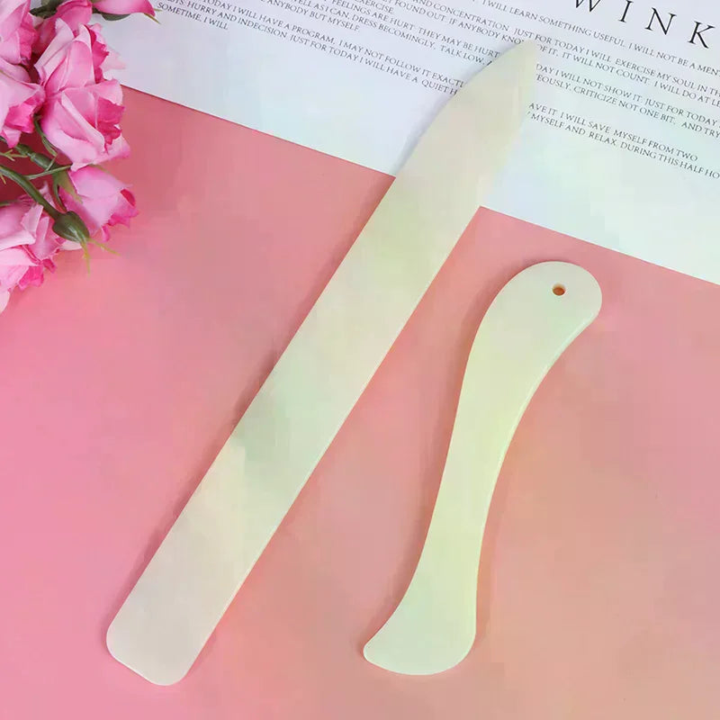 Leather Scoring Folding Creasing Paper Accessory Bone Folder Craft Tools 2Pcs Zpaxo