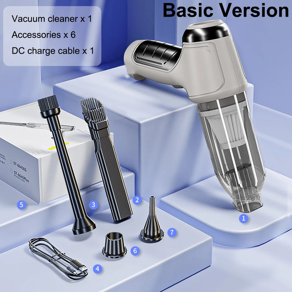 Car Vacuum Cleaner Wireless Duster Handheld Pump Home Portable Zpaxo Basic