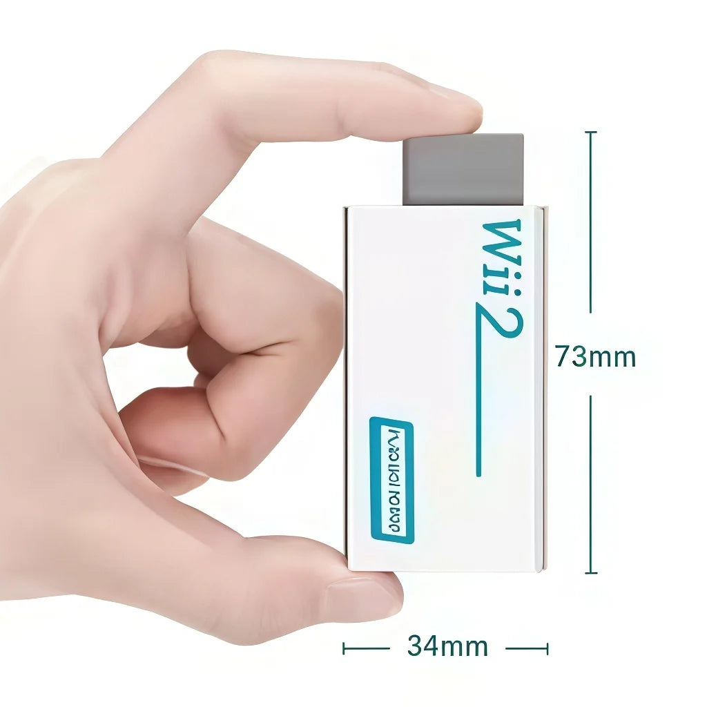 Full HD HDMI-Compatible Adapter Wii Console Converter Jack Audio Zpaxo